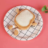 Cute Cartoon Toast Coin Purse Portable Lightweight Coin Key Bag Bread Earphone Bag Girl