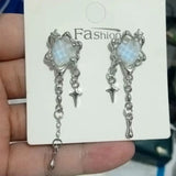 New Sweet Cool Wind Love Tassel Star Earrings Women Design Senior Sense of Fashion Personality Earring Party Jewelry Gifts