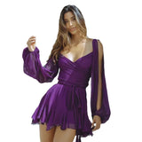 DERMEARNE Ladies Sexy Summer Dress Women Backless Lace Up Beach Vacation Dress Female Robes Floral Dress Robes Du Soir Платье Летнее