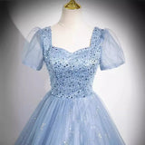 DERMEARNE Customized Shiny Ball Gown Women Evening Dresses Sequins Prom Birthday Party Gowns Formal Occasion Vestido De Fiesta