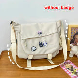 Japanese Harajuku Retro Messenger Bag Nylon Handbags Shoulder Bag Large Capacity Crossbody Bags for Teenager Student School Bags