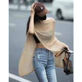 DERMEARNE Trendy Design Sensibility Loose-Fit Ice Silk Knitted Top Women's 2025 Summer Ultra-Thin Sun Protection Shawl