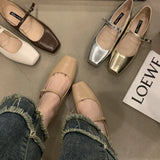 2024 Spring Single Shoes Fashion Shallow Slip On Women Flat Shoes Ladies Casual Outdoor Ballerina Shoe