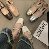 2024 Spring Single Shoes Fashion Shallow Slip On Women Flat Shoes Ladies Casual Outdoor Ballerina Shoe