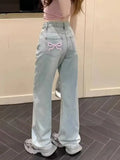 DERMEARNE 2000s American Vintage Pants Women Casual Y2k Thin Sportwear Y2k Clothing Retro Trouser Casual Chic Retro Harajuku Jeans Female