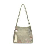 DERMEARNE Hot Selling Chinese Style Embroidered Fashionable Women's Shoulder Bag 2025 Summer New Trend Large Capacity Handbag