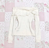 DERMEARNE Solid color women's pullover sweater casual retro streetwear lapel one-shoulder Harajuku Y2K versatile cute emo girls slim tops