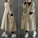 DERMEARNE Spring Autumn Trench Coat Woman 2025 Korean Single-Breasted Mid-Long Women Trench Overcoat Khaki Windbreaker Pocket Female