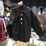 DERMEARNE Spring Fashion Long Sleeve Shirt Pointed Collar Office Lady Blouse Office Women Shirts Turn Down Collar Loose Clothing 15630