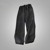 DERMEARNE Streetwear Y2K 2024 New Multi-pocket Washed Baggy Jeans Men And Women Hip-hop Harajuku Casual Gothic High Waist Wide Trouser