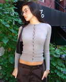 DERMEARNE Suninheart Fall Single-breasted Buttons Sweater Cardigan Brown Casual Short Knitted Sweater O Neck Women Knitted Cardigan