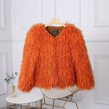DERMEARNE TARUXY Fashion Luxury Cropped Faux Fur Coat Women's Winter 2025 Ins Hot Fluffy Short Faux Fur Jacket Street Style Warm Outwear