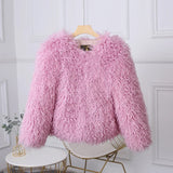 DERMEARNE TARUXY Fashion Luxury Cropped Faux Fur Coat Women's Winter 2025 Ins Hot Fluffy Short Faux Fur Jacket Street Style Warm Outwear