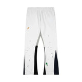 DERMEARNE Vintage Tie Dye Sweatpants Y2K Clothing Men Women Hip Hop Letter Baggy Casual Pants Casual Stretch Waist Jogging Pants Trousers