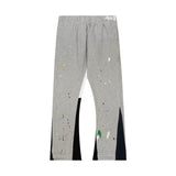 DERMEARNE Vintage Tie Dye Sweatpants Y2K Clothing Men Women Hip Hop Letter Baggy Casual Pants Casual Stretch Waist Jogging Pants Trousers