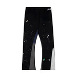DERMEARNE Vintage Tie Dye Sweatpants Y2K Clothing Men Women Hip Hop Letter Baggy Casual Pants Casual Stretch Waist Jogging Pants Trousers