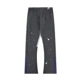 DERMEARNE Vintage Tie Dye Sweatpants Y2K Clothing Men Women Hip Hop Letter Baggy Casual Pants Casual Stretch Waist Jogging Pants Trousers