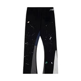 DERMEARNE Vintage Tie Dye Sweatpants Y2K Clothing Men Women Hip Hop Letter Baggy Casual Pants Casual Stretch Waist Jogging Pants Trousers