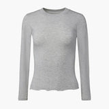 DERMEARNE WPNAKS Women 2 Piece Pant Sets Spring Autumn Clothes Solid Color Long Sleeve Crop Tops and Elastic Wide Leg Pants Sleepwear