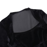 DERMEARNE WannaThis Velvet Square Corset A Line Women Formal Dress Bodycon Long Sleeve New Year Elegant Autumn Party Sexy Lady Mini Dress