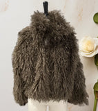 DERMEARNE Women Fashion Solid Faux Fur Coats Autumn Elegant Warm Loose Long Sleeve Flurry Cardigan Winter Female  Thick Commute Streetwear