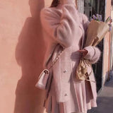 Women's Clothing Mink Plush Cardigan Sweater Coat Fairy Autumn Winter  Loose Clothes Versatile Japanese Gentle Style Top Jumpers