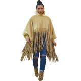 DERMEARNE Womens Plus Size Fashion Tops Streetwear Solid Fall Clothes Ladies Elegant Tops and Blouses with Tassel Wholesale Dropshipping