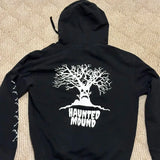 DERMEARNE Y2K Affliction Style Skulls Stars Pullover Hoodie Harajuku Hip Hop Long Sleeve Pullover Hoodie Oversized Sweatshirt