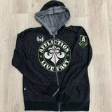 DERMEARNE Y2K Affliction Style Skulls Stars Pullover Hoodie Harajuku Hip Hop Long Sleeve Pullover Hoodie Oversized Sweatshirt