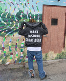 DERMEARNE Y2K Fashion New Letter Patch Cardigan Zipper Sweater Men Gothic Harajuku Vintage Hip Hop Popular Casual Sports Sweater Hoodies