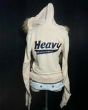 DERMEARNE Y2K Gothic Sweet Pink Zipper Sweatshirt Womens Harajuku Sexy Plush Slim Hoodie Fur Collar Coat Autumn Winter Hot Girl Clothing