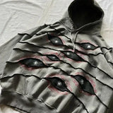 DERMEARNE Y2K Men Women Retro Harajuku Punk Casual Splicing Sweatshirt New Fashion Street Design Fake Two Piece Hip Hop Loose Long Sleeves