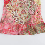 DERMEARNE Zach Ailsa 2025 Summer New Product Women's Fashion Slim Fit Splicing Printed Sexy Slim Slim Slim Slim Strap Dress