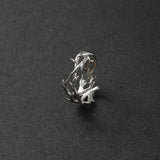Dermearne Punk Irregular Thorns Couple Rings Retro Hip-hop Personality Adjustable Finger Ring for Men Women Lovers Jewelry Gifts