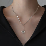 Dermearne Personalized Heart Locket Necklace for Girls Stainless Steel- Heart Necklace