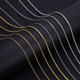 Dermearne Chain Necklace Mix And Match For Women Men Stainless Steel Snake Twist Long Collar High Polished Non Fade