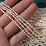 Dermearne 1.5mm Mini Ssmall Pearl Natural Freshwater Real Pearl Semi-finished Jewelry Material Thin Chain DIY Ring Material Hot Sale