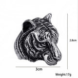 Dermearne Retro Fashion Totem Cross Animal Eagle  Personality Unicorn Rings