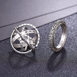 Dermearne Metamorphic Astronomical Ball Ring for Men and Women Reversed Metamorphic Cosmic Ball Ring Retro Style Couple Necklace Jewelry